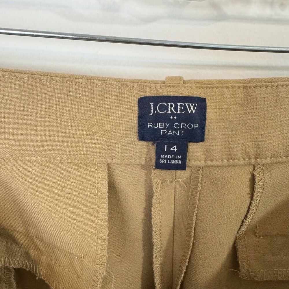 J.Crew Factory Ruby Crop Pant in Camel Tan | Size 14 - Picture 4 of 9